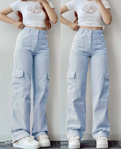 Rétro-décontracté pour femmes ample-large grande <span class=keywords><strong>taille</strong></span> Street-Wear mode d'été respirant au crochet Cargo <span class=keywords><strong>salopette</strong></span> plat Design désiré - Product Image 3