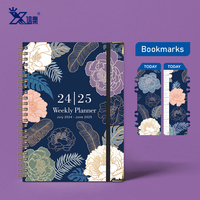Carnet de notes a5 à double bobine métallique pour écolières, carnet de notes à spirale pour étudiantes, cadeaux, vente en gros