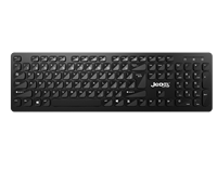 JEDEL 2.4G Keyboard dan Mouse Nirkabel Combo Ergonomis Profil Rendah Tombol Senyap Set Keyboard Mouse Kantor Ringkas untuk Laptop PC