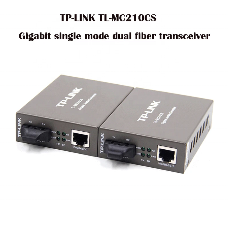 1pair TP-LINK TL-MC210CS 1000M SC 20km Singlemode fiber media converter · image 3