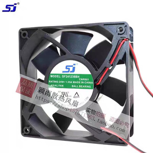 พัดลมแกน Sj 12 ซม. 24V 1.35A ลูกปืนสำหรับอินเวอร์เตอร์เครื่องอัดอากาศ - Product Image 1