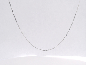 Cadenas de Cuello Delgadas Minimalistas en Platino Pt950 Blanco Mate con Eslabones Planos Uniformes para Uso Diario, Unisex, Discretas - Product Image 6
