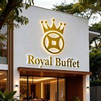 Panneau LED 3D personnalisé en acrylique pour restaurant, enseigne commerciale double éclairage personnalisable avec télécommande et transformateur pour bâtiments