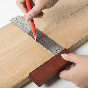 Hoạt Động Góc Thước Bộ T-Bevel Đo & L Khung Vuông Cai Trị Trượt Vuông Carpenter 360 Độ Có Thể Điều Chỉnh Thước Đo Góc - Product Image 5