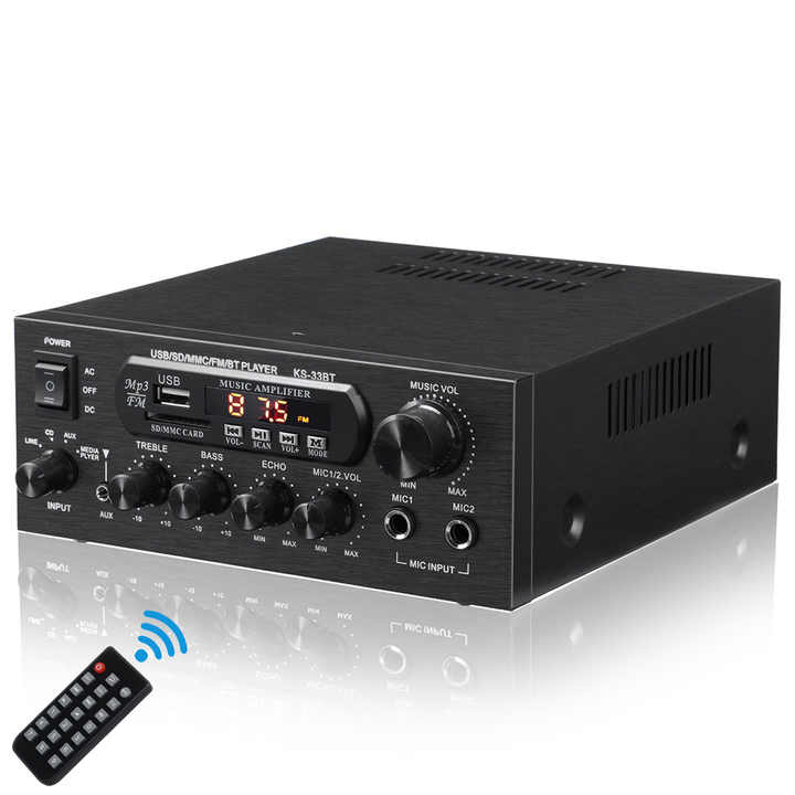 NEW ステレオアンプ KS-33BT 本体 NEW ステレオアンプ KS-33BT 本体 Amazon.co.jp: KKYOYRE パワーアンプ