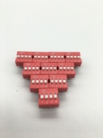 Interrupteur tactile micro fin SMD SPST DIP DS-04P-F rouge 2,54 mm 160gf SMT