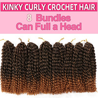 Produit phare pour l'exportation : Perruque courte bouclée modèle Baby Mary, cheveux pour crochet et tricot, double trame, 150g, haute densité