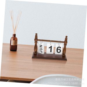 Wan Xu Wooden Flip <b>Calendar</b> Day View Horizontal Rectangle Desktop Decorative Perpetual <b>Calendar</b> For Home Office Gift - Product Image 3