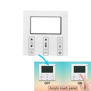 Panneau frontal en acrylique gravé CNC personnalisé, sérigraphié, avec contrôle de température pour l'électricité industrielle - Product Image 1