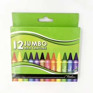 Jumbo Crayon Set 12 in 1 Water Based Crayons Washable Student School Kids Stationery Crayons