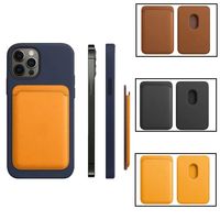 Étuis portefeuilles magnétiques pour téléphone, porte-cartes en cuir PU, étui magnétique pour iPhone 14 13 Mini 13 Pro iPhone 12 Pro Max