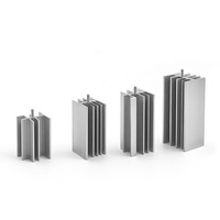 Radiateur à pont redresseur personnalisé sans ventilateur en aluminium extrudé à ailettes pour tube diode, puce PCB, refroidisseur passif à air