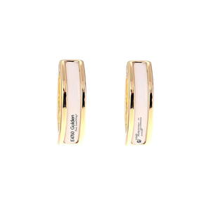 Orecchini a Cerchio E4760 in Oro Massiccio 18K Classici Unisex per Uso Quotidiano - Product Image 1