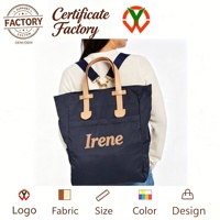 Sac à dos fourre-tout en nylon personnalisé pour femmes et hommes, bandoulière détachable, sac à main 2-en-1, grande capacité, sacoche pour ordinateur portable, fabrication OEM sur mesure