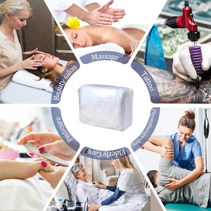 10 draps jetables non tissés pour <span class=keywords><strong>table</strong></span> de <span class=keywords><strong>massage</strong></span>, housses élastiques pour lit de spa, <span class=keywords><strong>protection</strong></span> respirante et imperméable en tissu pour tatouage - Product Image 5