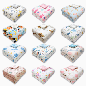 لحاف أطفال بنقشة النمر الوردي، ثلاثي الطبقات، فائق النعومة، محبوك، 100% بوليستر، سطح منك، نسيج فقاعي، للاستخدام في جميع الفصول - Product Image 3