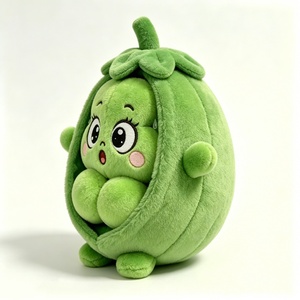 Juguete de Peluche Personalizado de Vaina de Guisante, Adorable Peluche de Vaina de Guisante Verde, Suave y Esponjoso, Almohada de Peluche para Niños - Product Image 3