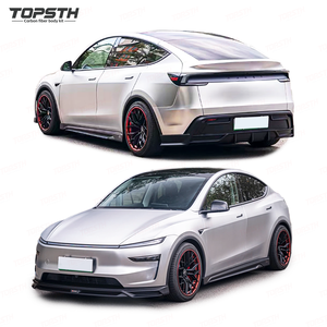Kit Carrozzeria Sportivo TOPSTH Style in ABS per <span class=keywords><strong>Tesla</strong></span> <span class=keywords><strong>Model</strong></span> <span class=keywords><strong>Y</strong></span> 2025+ Juniper: Diffusore Posteriore, Minigonne Laterali e Labbro Anteriore Migliorato - Product Image 1