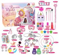 Calendrier de l'Avent Bijoux Sirène pour Filles – Compte à rebours 24 Jours – Ensemble d'Accessoires de Déguisement Princesse DIY – Thème Océan pour Enfants – Surprise