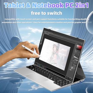 2025 Nieuwste 2 In 1 Laptop Win11 14Inch Touchscreen 32Gb Ram 1Tb Opslag Ddr4 Vingerafdruklezer Met Verlicht Toetsenbord - Product Image 2