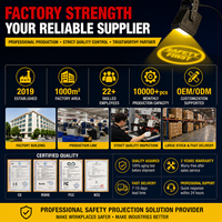 Projecteur LED Gobo 300W 600W ultra lumineux pour signalisation virtuelle, idéal pour la sécurité des entrepôts industriels et la publicité extérieure