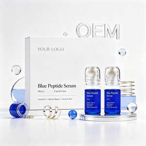 Sérum facial OEM à l'acide hyaluronique et au peptide bleu GHK Cu, micro-polissage doux de la peau, nutrition en profondeur, améliore la peau vieillissante - Product Image 3
