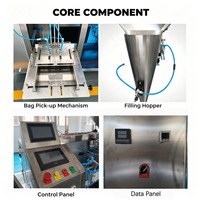 Machine d'emballage de sachets préfabriqués, type de pesage automatique, machine de remplissage et de scellage de granulés, équipement d'emballage alimentaire