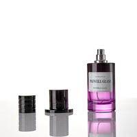 Vente en gros de parfum de luxe dégradé violet, eau de parfum longue durée, vaporisateur 30 ml, 50 ml, 100 ml, flacon de parfum avec bouchon magnétique