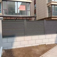 Panneaux de clôture de jardin décoratifs modernes en aluminium - Légers, résistants à la corrosion, pour l'intimité extérieure, vente en gros