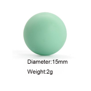 Custom 163 Colors BPA Free <b>Silicone</b> <b>Beads</b> Food Grade Teething Chew <b>Beads</b> Soft Round 15MM for Baby - Product Image 6