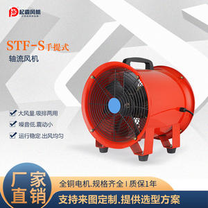 Ventilador Axial Portátil STF-S, Equipo de Ventilación Móvil para Obras de Construcción y Pozos Agrícolas, 380V, Rodamiento de Bolas - Product Image 4
