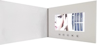 Lecteur d'affiches publicitaires LCD en carton pour cartes d'invitation de mariage, logos personnalisés, promotion commerciale, cadeau