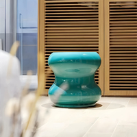 Table basse haut de gamme de style crème moderne de designer Table d'appoint créative de luxe pour le salon Table de chevet Canapé d'angle