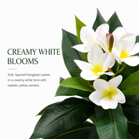 Arbre artificiel de Plumeria 120 cm en PE résistant aux UV, plante fleurie artificielle au toucher réel pour la décoration de la maison, du jardin et des mariages, vente en gros