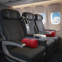 Couverture tricotée certifiée OEKO-TEX pour avion, personnalisable OEM, en polaire douce, pour le voyage en avion, saine pour la peau, literie sûre, vente en gros