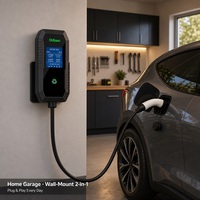 Pengisi Daya EV Portabel Odisen 7kW 11kW 22kW GBT 16A 32A AC Charger IP65 Auto Stop OVP OCP 3C Bersertifikasi CE ISO9001 untuk Rumah dan Luar Ruangan OEM