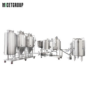 MICET - Sistema de Elaboración de Cerveza Casera de 100 L, Mini Cervecería de <span class=keywords><strong>2</strong></span> Recipientes, Equipo de Elaboración de Cerveza Artesanal Piloto, Fermentadores de Cerveza de 100 L, Nano Cervecería - Product Image 1