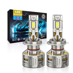 Ampoules de phare LED K6 super lumineuses 150W H4 avec dissipation de chaleur à 4 tubes en cuivre, taille mini 1:1 pour une installation facile - Product Image 1