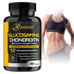 Tabletas de quercetina MSM de glucosamina vegana de alta calidad, compatible con la fuerza ósea y aumenta la salud de las articulaciones, tipo de vitaminas - Product Image 1