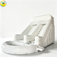 Toboggan aquatique gonflable, toboggan aquatique gonflable pour jardin avec piscine pour enfants et adultes, parc aquatique extérieur, location pour fêtes