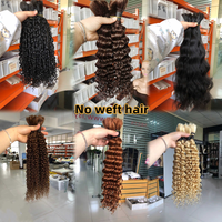 Cheveux Indiens Bruts Bouclés en Paquets Vierge Non Traités Extensions de Cheveux Humains Aligné Cuticule Vendeur en Gros de Cheveux Indiens Bruts