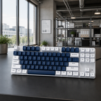 Clavier de jeu mécanique à rétroéclairage LED RVB à 87 touches, nouveau style, projection, étanche, sans fil/USB, vente chaude