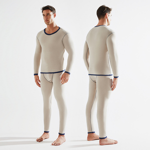 Set di calore invernale da <span class=keywords><strong>uomo</strong></span> con pile ispessito e Set di biancheria intima integrata Anti-freddo, vestiti attillati e Anti-freddo - Product Image 3