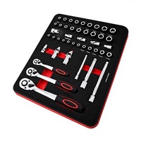 Ensemble d'outils de qualité industrielle de 258 pièces pour la réparation automobile/moto, en acier au chrome-vanadium, comprenant un jeu de embouts multi-spécifications