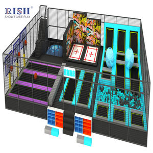 इनडोर ट्रैम्पोलिन और खेल के मैदान इंटरैक्टिव संवेदी पैनल से सुसज्जित है, जो बच्चों के मनोरंजन को शामिल करते हैं - Product Image 1