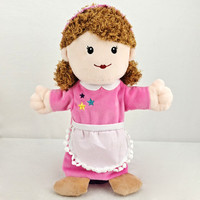 Marionnette à main de style familial en peluche jouet éducatif drôle pour bébé avec peluche à six caractères remplie de coton PP