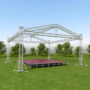 Bền có thể gập lại hợp kim nhôm giàn giai đoạn hiển thị di động mô hình vuông giàn ngoài trời cho các sự kiện và buổi hòa nhạc - Product Image 2