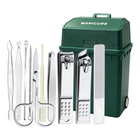 Poubelle écologique et coupe-ongles : Ensemble de 6, 8 ou 10 mini poubelles et coupe-ongles, outils de coupe-ongles pour usage domestique
