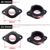 Adaptateur de carburateur de moto, tuyau d'admission pour PWK 21/24/26/28/30/32/34mm PE26/28/30mm TM28/32/34 Carb Pit Dirt Bike