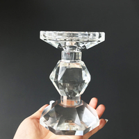 Bougeoir votif en verre de cristal, 1 pièce, support de bougie décorative en verre, vente en gros pas cher